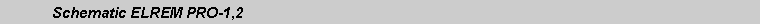 Text Box: 	Schematic ELREM PRO-1,2